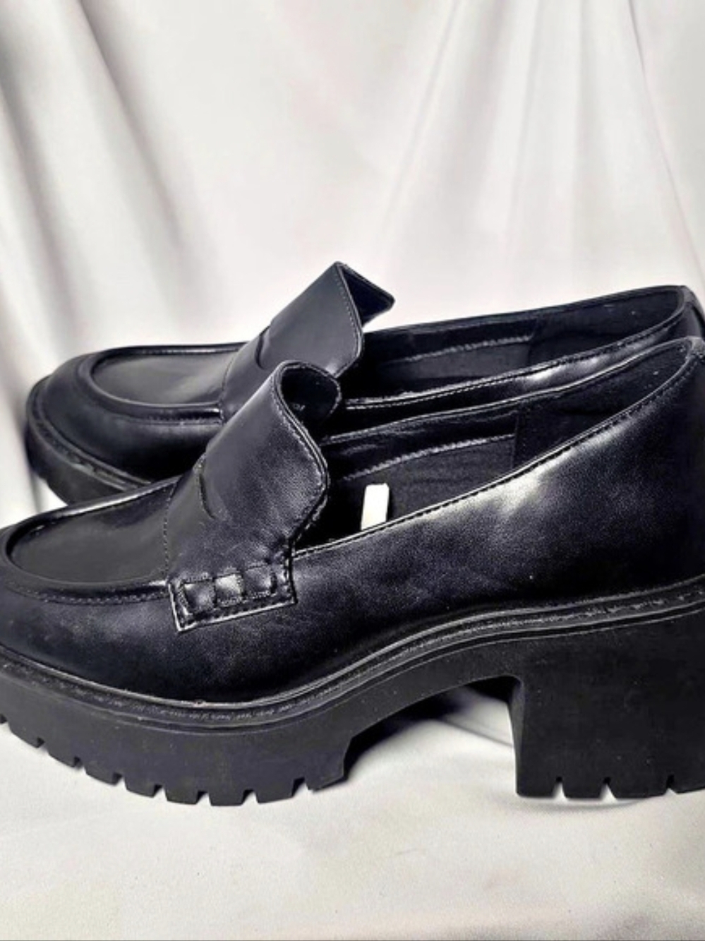 Universal Threads Womens Maisy Loafer Sz 8 Platform Black Heel